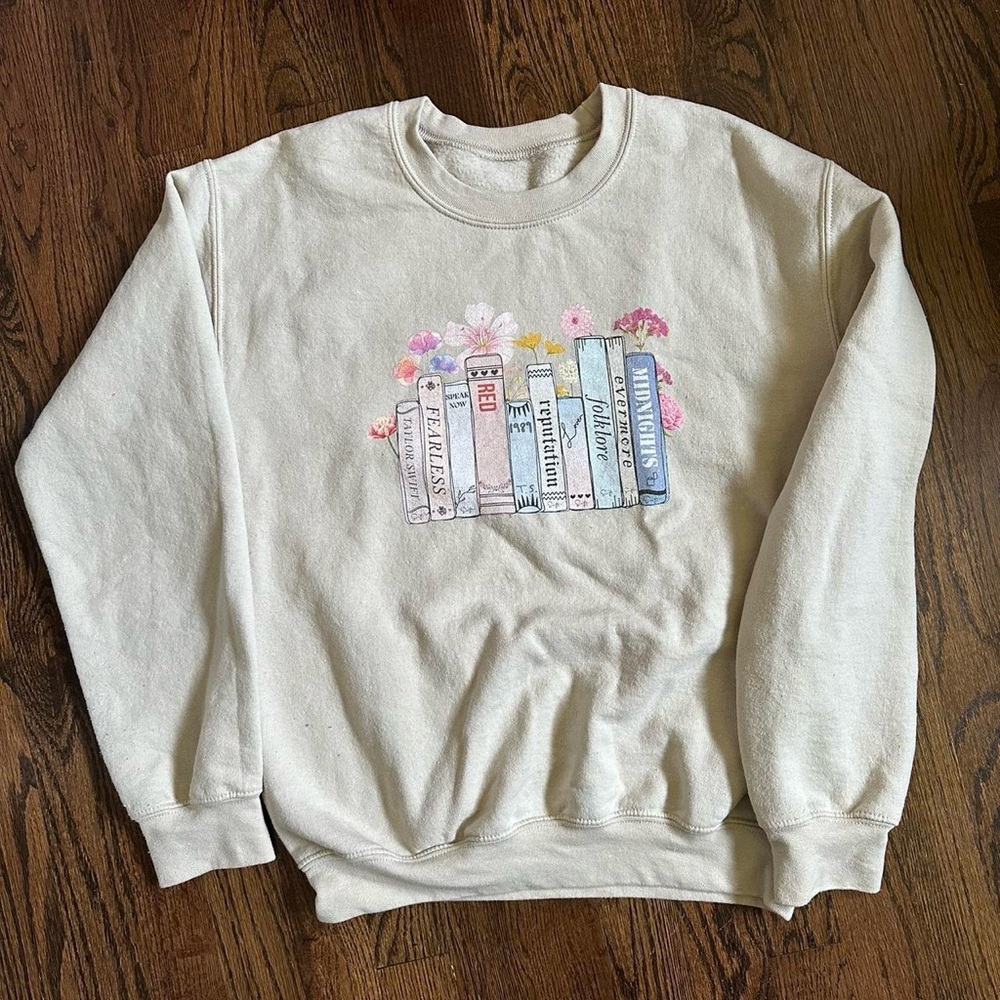 Taylor Swift Books Eras Albums Sweatshirt